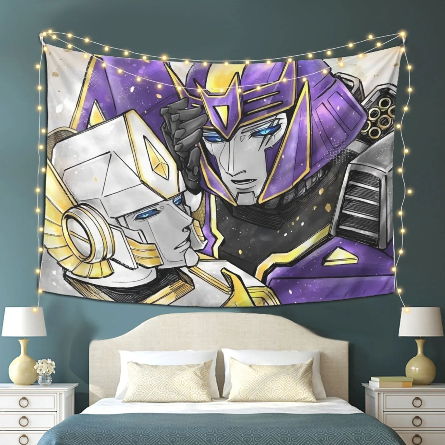 Drapeau Transformers - Megatron & White