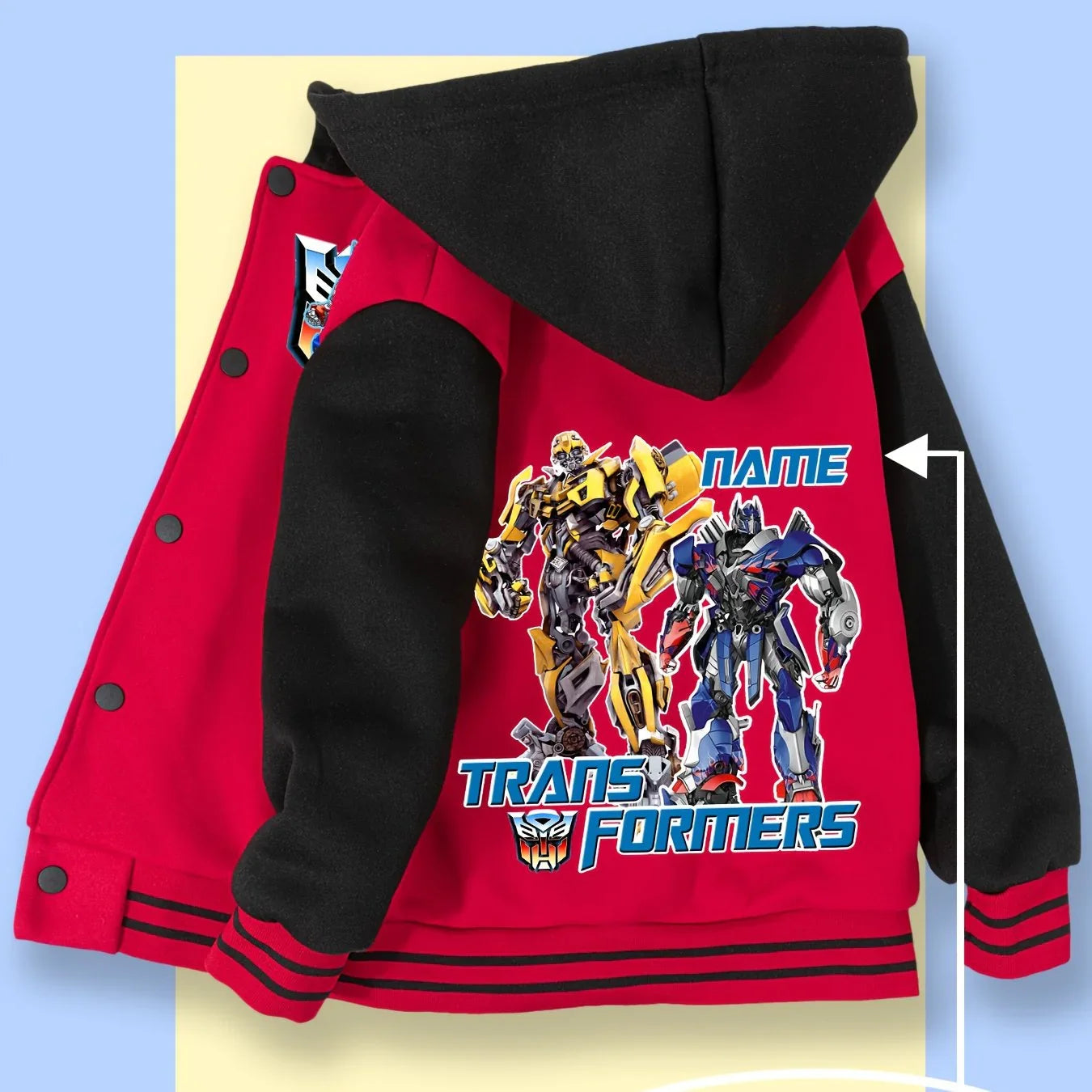Veste Duo Transformers - Noir & Rouge