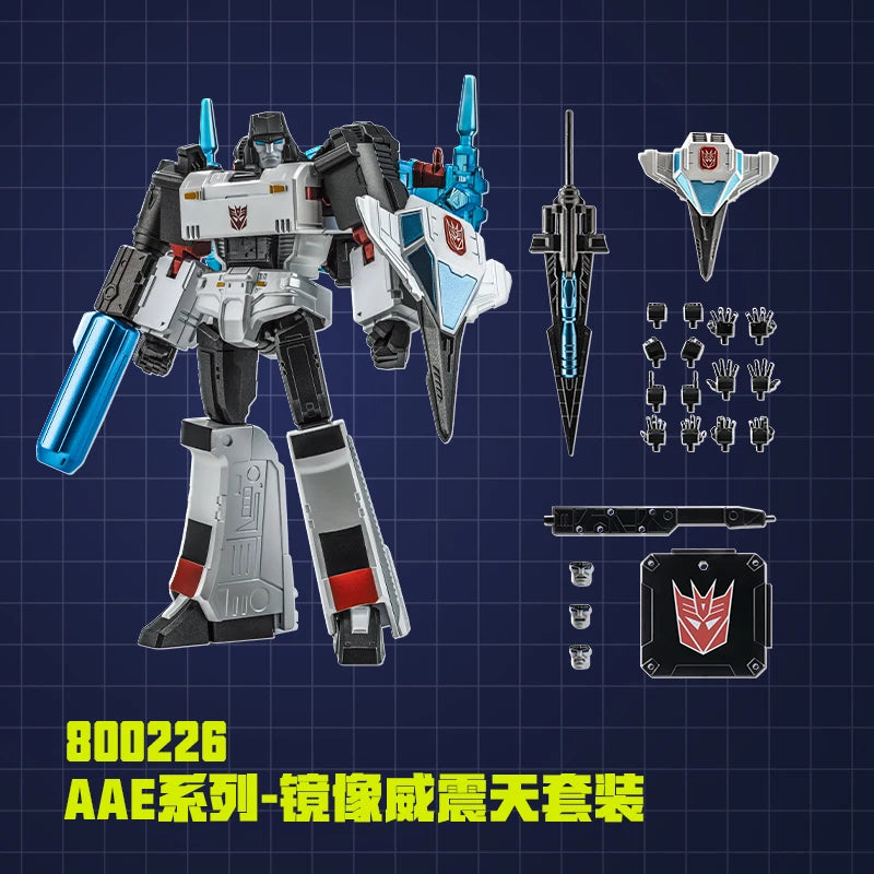 Figurina Transformers Megatron Edizione Specchio Cromato — Alpha Action Elite da collezione