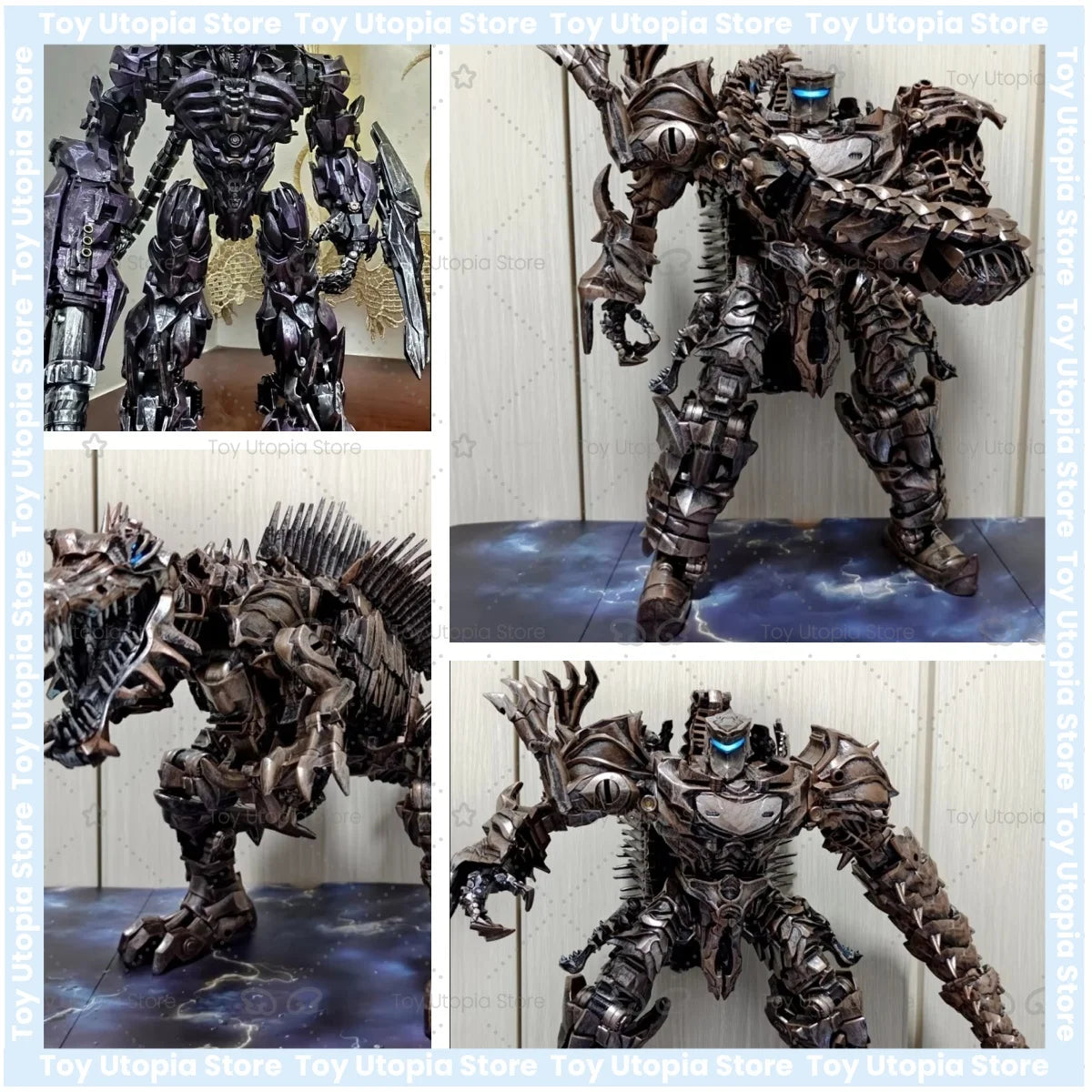 Statuetta Transformers Scorn Dinobot — Robot trasformabile da collezione