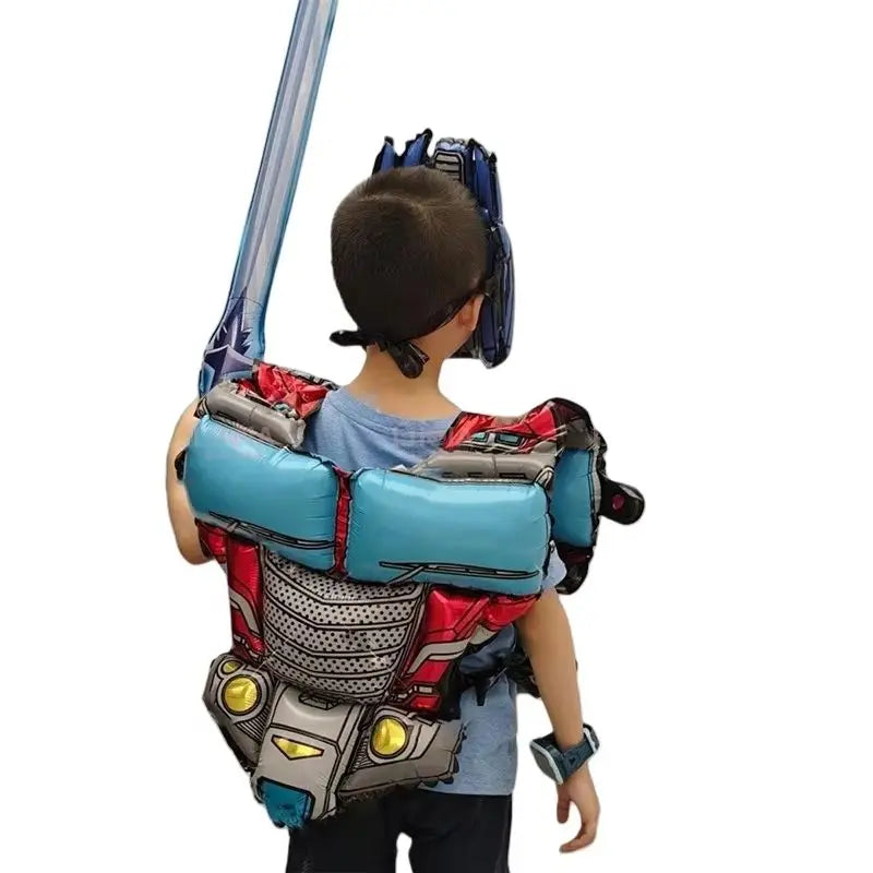 Déguisement Gonflable Transformers Enfant — Armure avec Masque et Épée