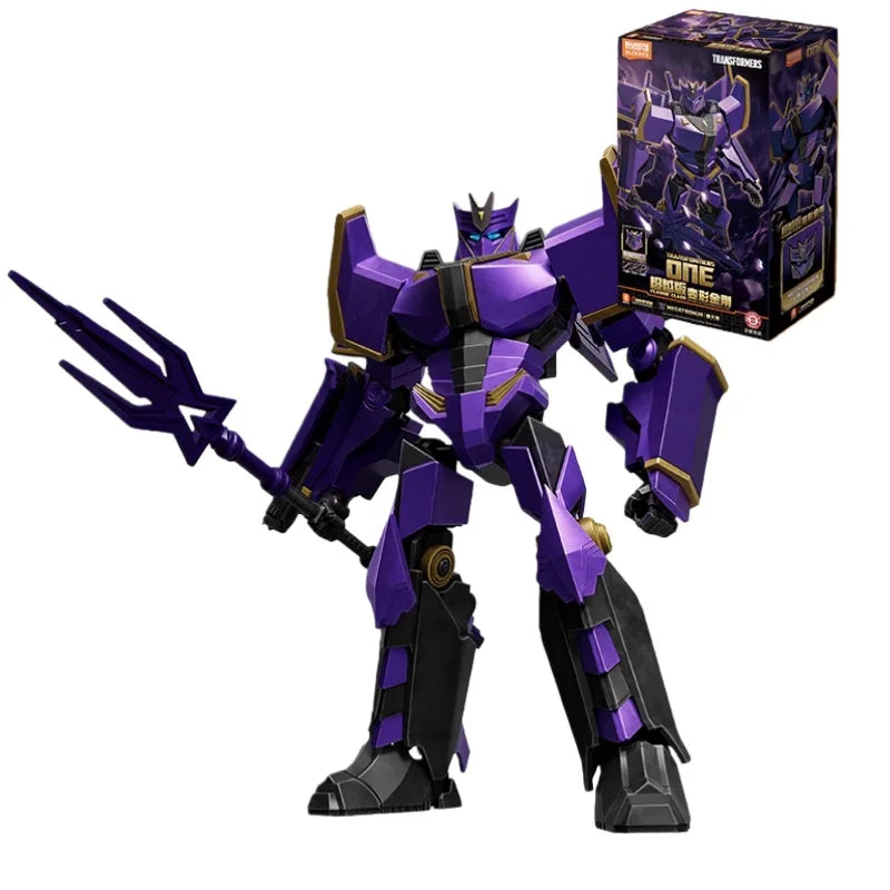 Figurina Transformers Megatronus Prime Blitzwing — Mattoncini dorati e neri, signore caduto