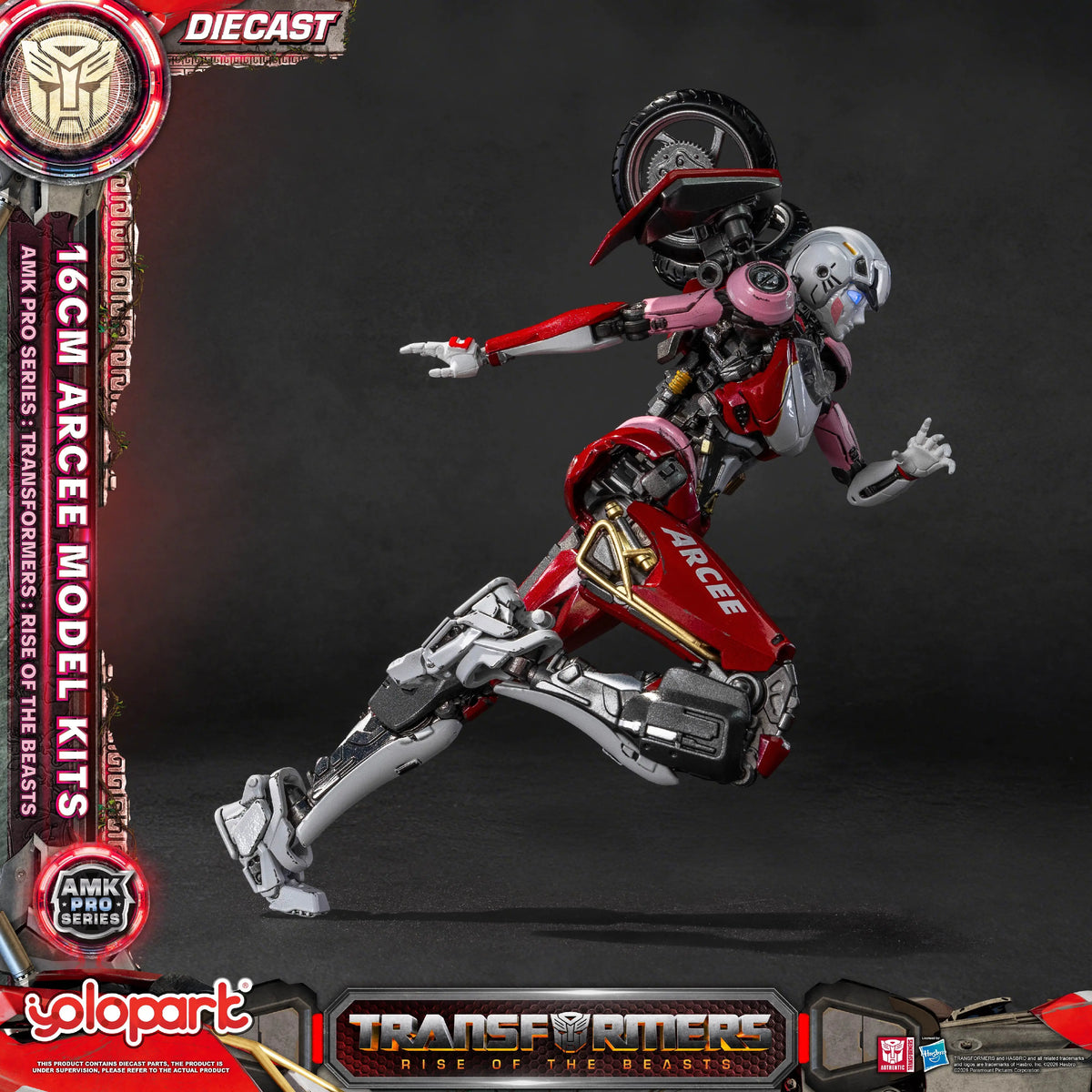 Statuetta Transformers Arcee 16cm — Rise of the Beasts AMK Pro Kit