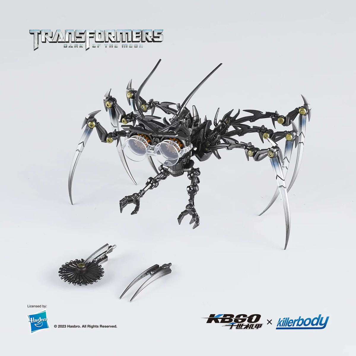 Figurina Transformers Creatura aracnide cromata — Edizione prestigiosa Dark of the Moon