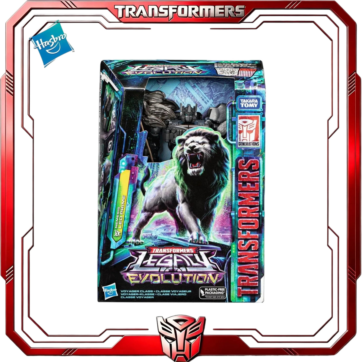 Figurina Transformers Nemesis Leo Prime — Robot leone Maximal da collezione Legacy Evolution