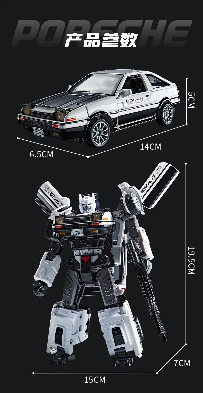 Figurina Transformers AE86 Initial D — Robot del Negozio di Tofu Edizione Deformata