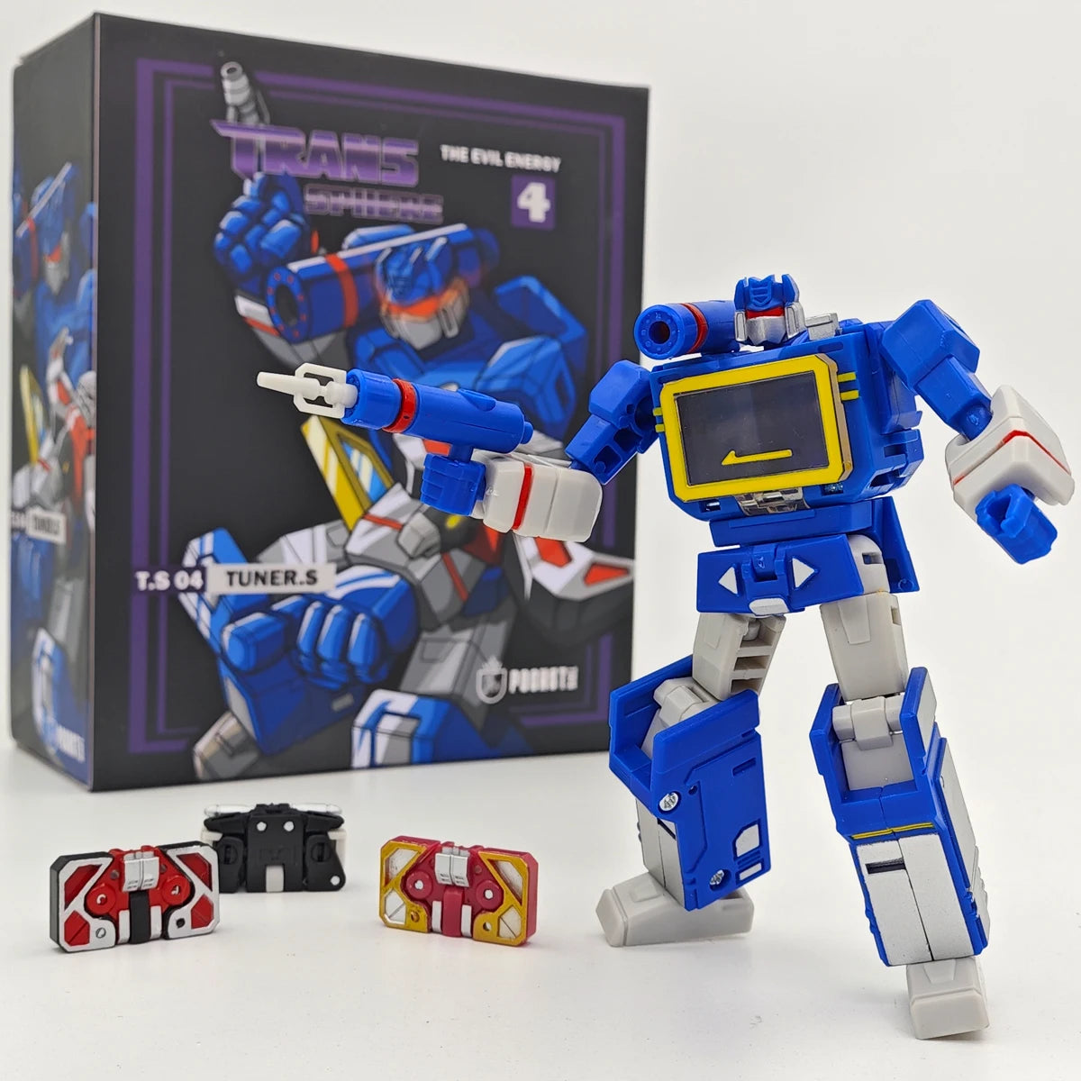 Mini statuetta Transformers Soundwave 11cm — Versione blu Pocket