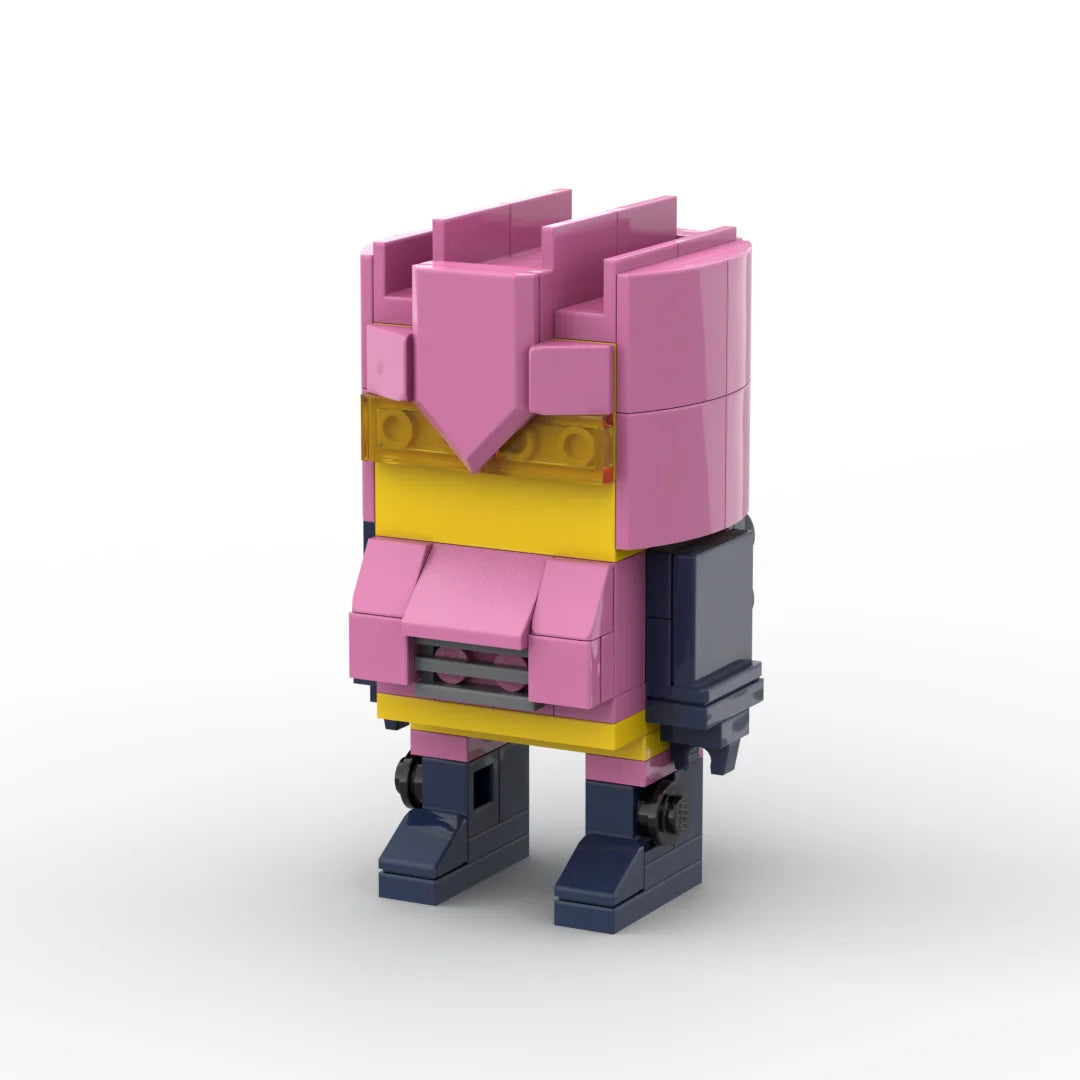 Figurina Transformers Barricade Rosa Insolita — Brick Decepticon Colorazione Inaspettata