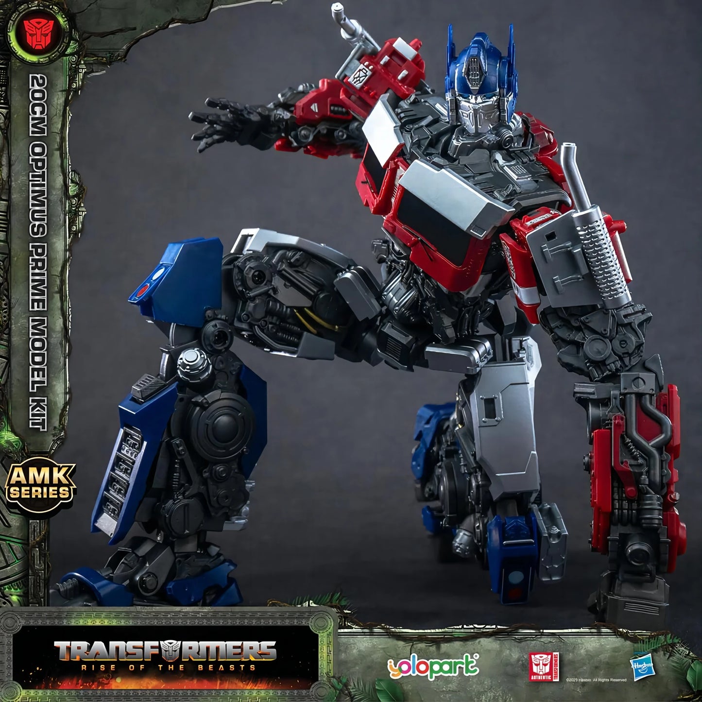 Figurina Transformers Optimus Prime — Modellino da 20cm AMK Rise of the Beasts Premium