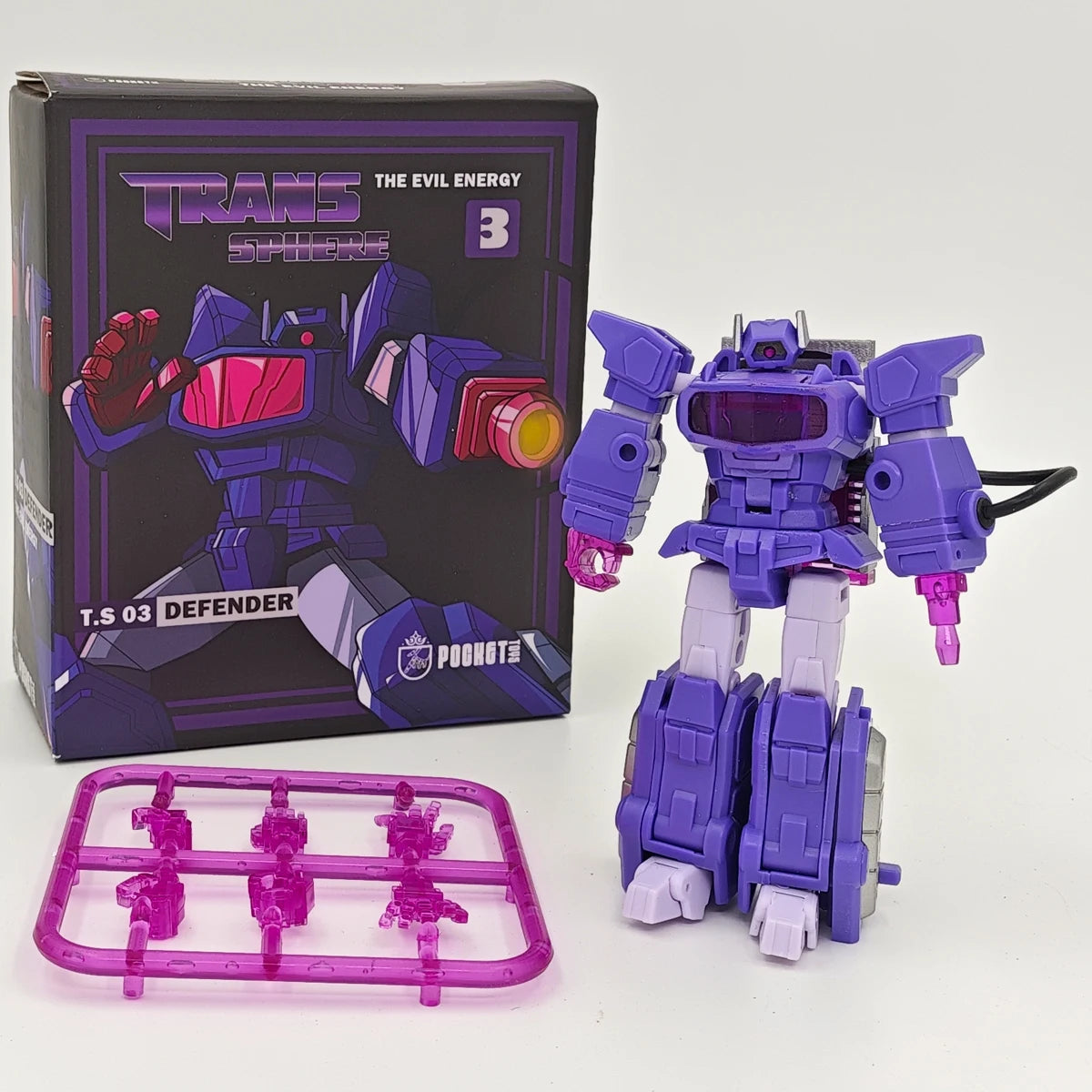 Mini statuetta Transformers Shockwave 9cm — Pocket da collezione