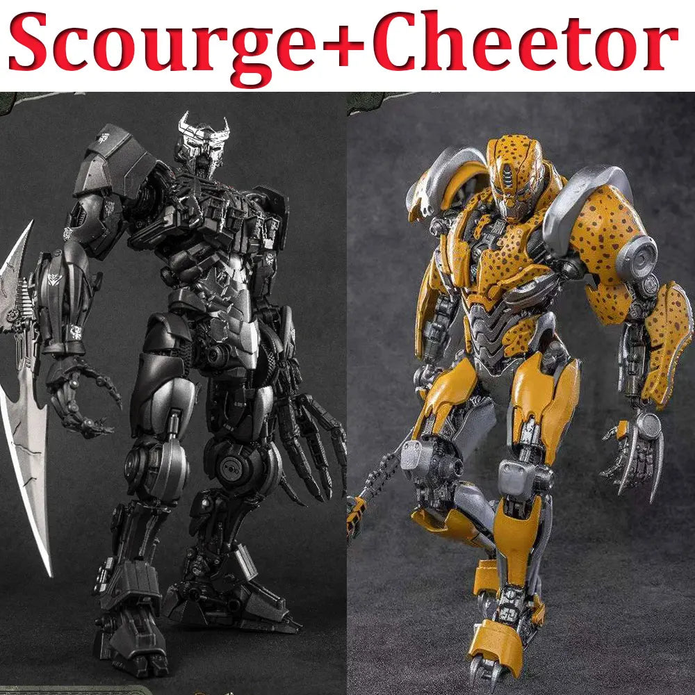 Coppia di statuette Transformers Scourge e Cheetor — Caccia al Predatore AMK