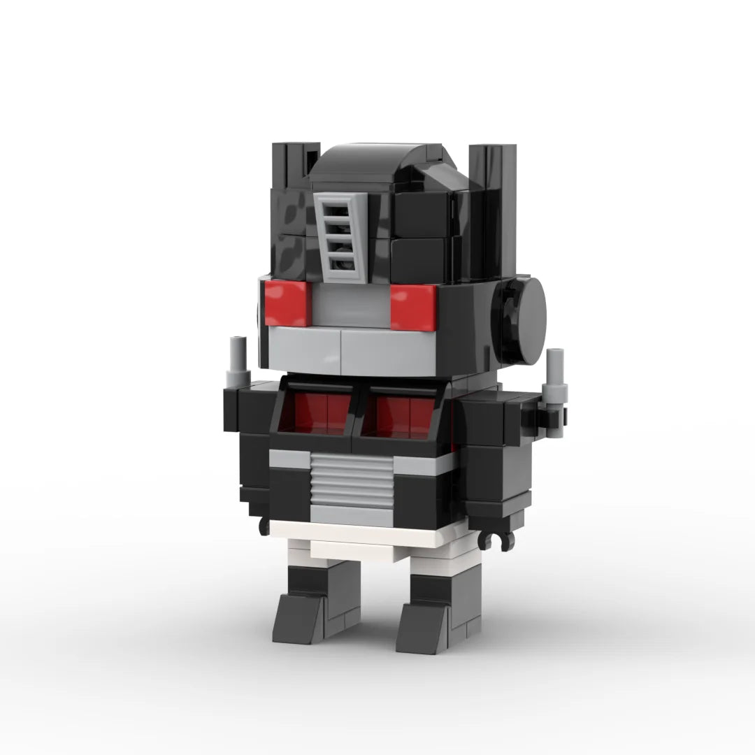 Figurina Transformers Nemesis Prime Brick — Piccolo Robot Grigio e Bianco Scuro