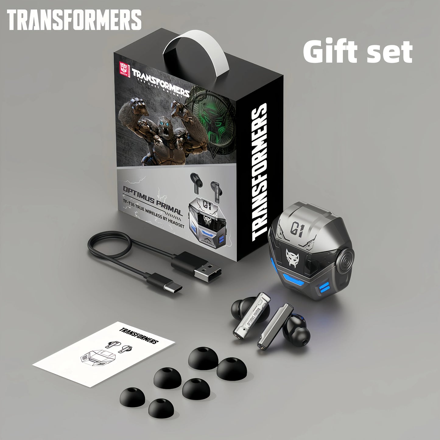 Auriculares Transformers - Tamaño del estuche