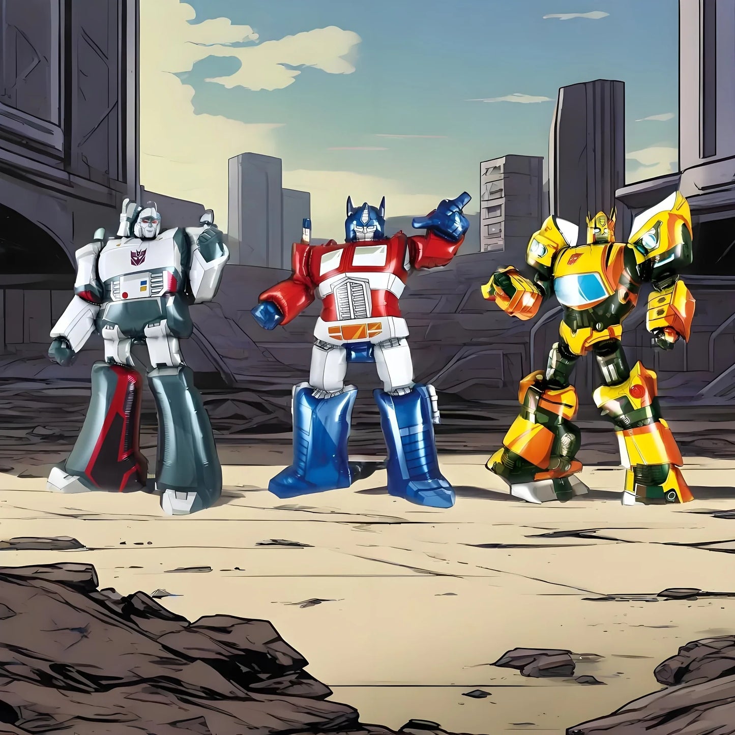 Lot Ballons Trio Transformers