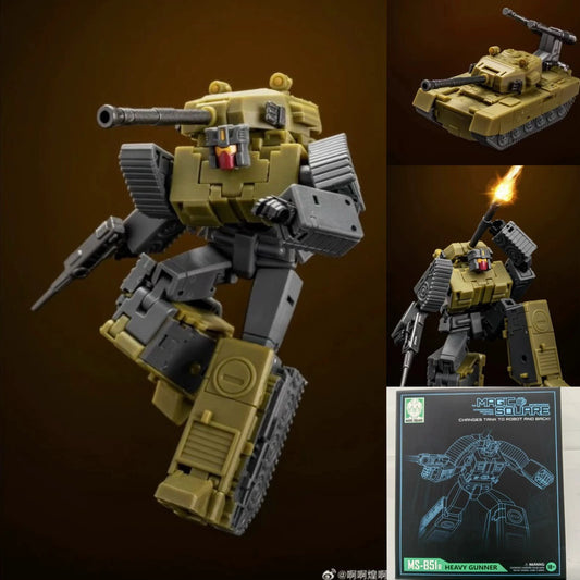 Figurina Transformers Brawl MS-B51R — Carro armato d'assalto kaki Heavy Gunner