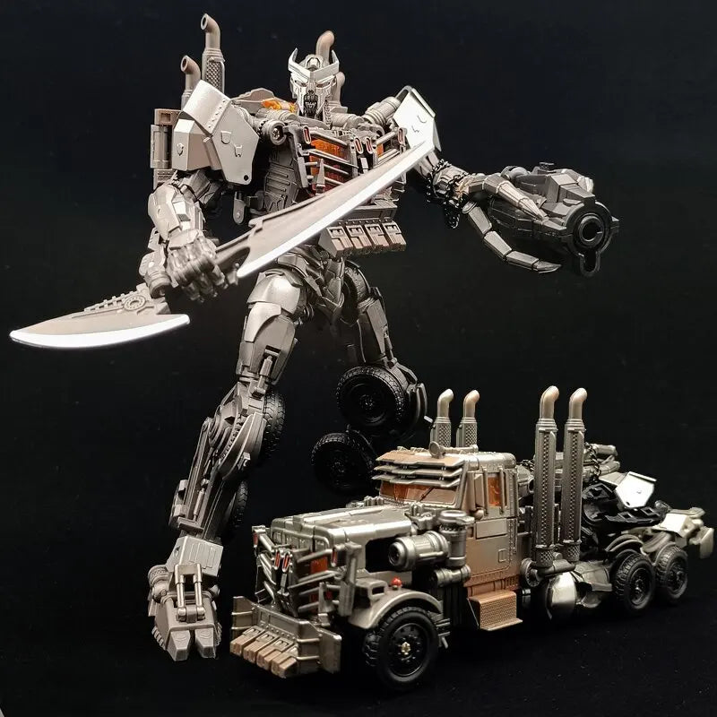 Figurina Transformers Scourge Spada alla luce TW1031 — Combattimento cromato Modalità semirimorchio