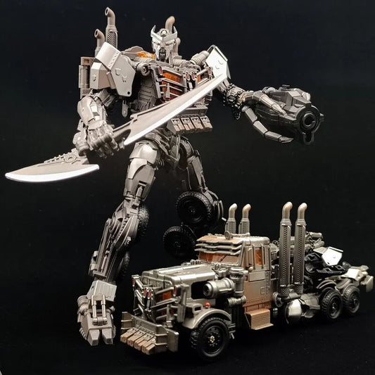 Figurina Transformers Scourge Spada alla luce TW1031 — Combattimento cromato Modalità semirimorchio