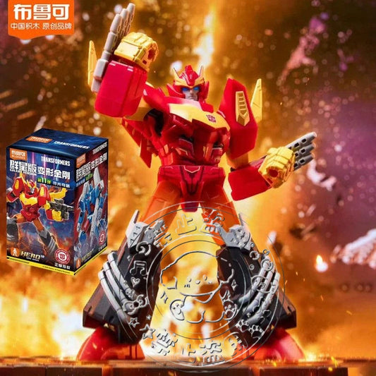 Figurina Transformers Rodimus — Blokees Galaxy Edizione Fuoco sacro
