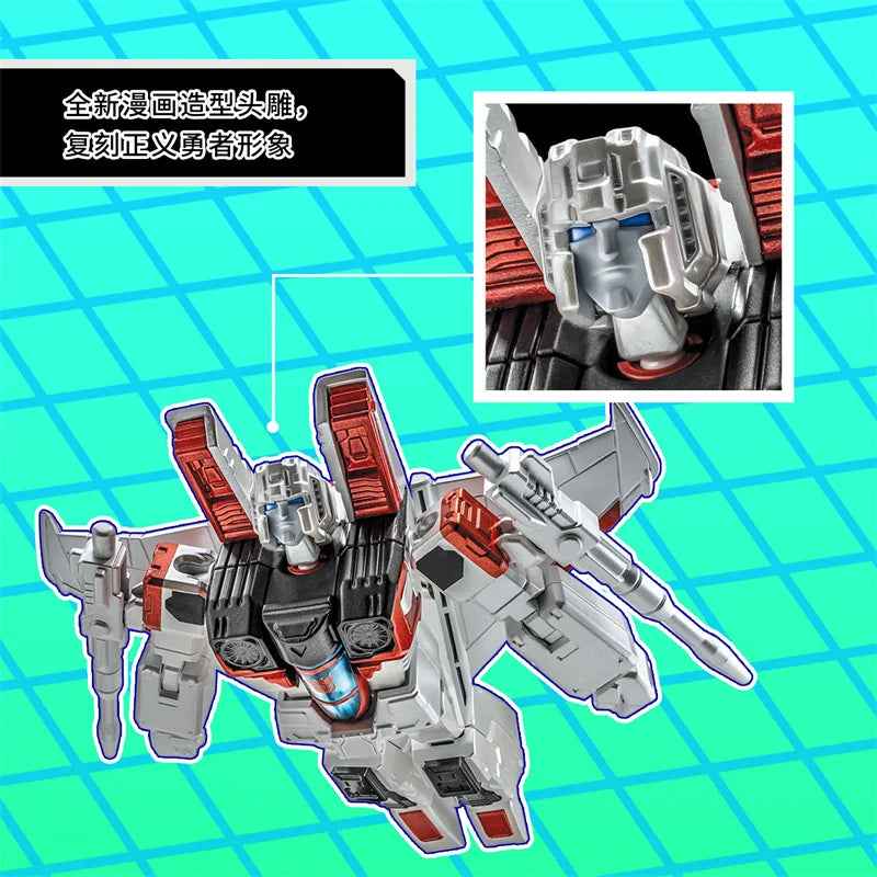Figurine Transformers Starscream Shattered Glass — Robot Articulé 16cm