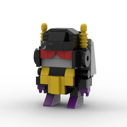 Figurina Transformers Kickback 2.0 — Cavalletta Brick Viola e Gialla