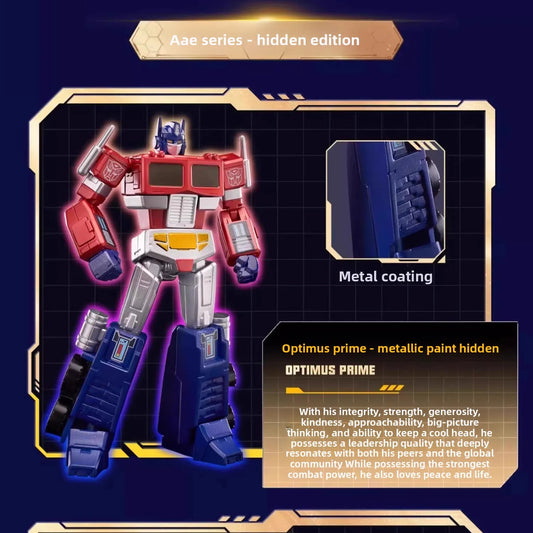 Figurina Transformers Optimus Prime Verniciatura Metallizzata Segreta — Alpha Action Elite Chase