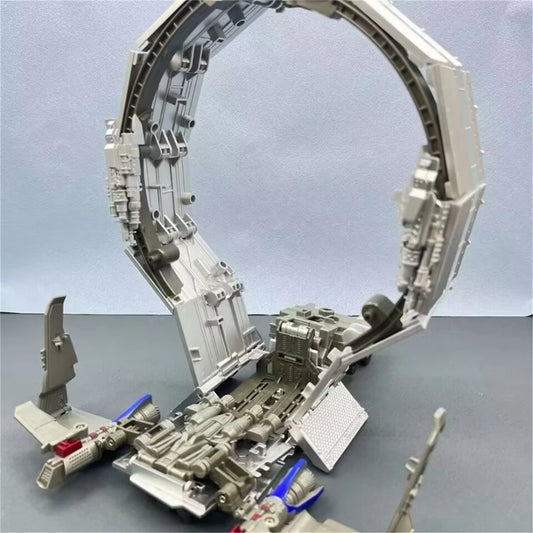 Accessorio Transformers rimorchio CY01 — Struttura argentata compatibile con TW1022