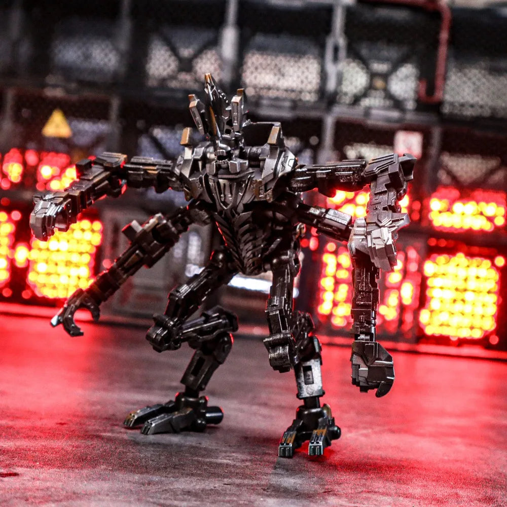 Figurina Transformers Scourge Grande scala 25cm — Lega luminosa Versione invecchiata