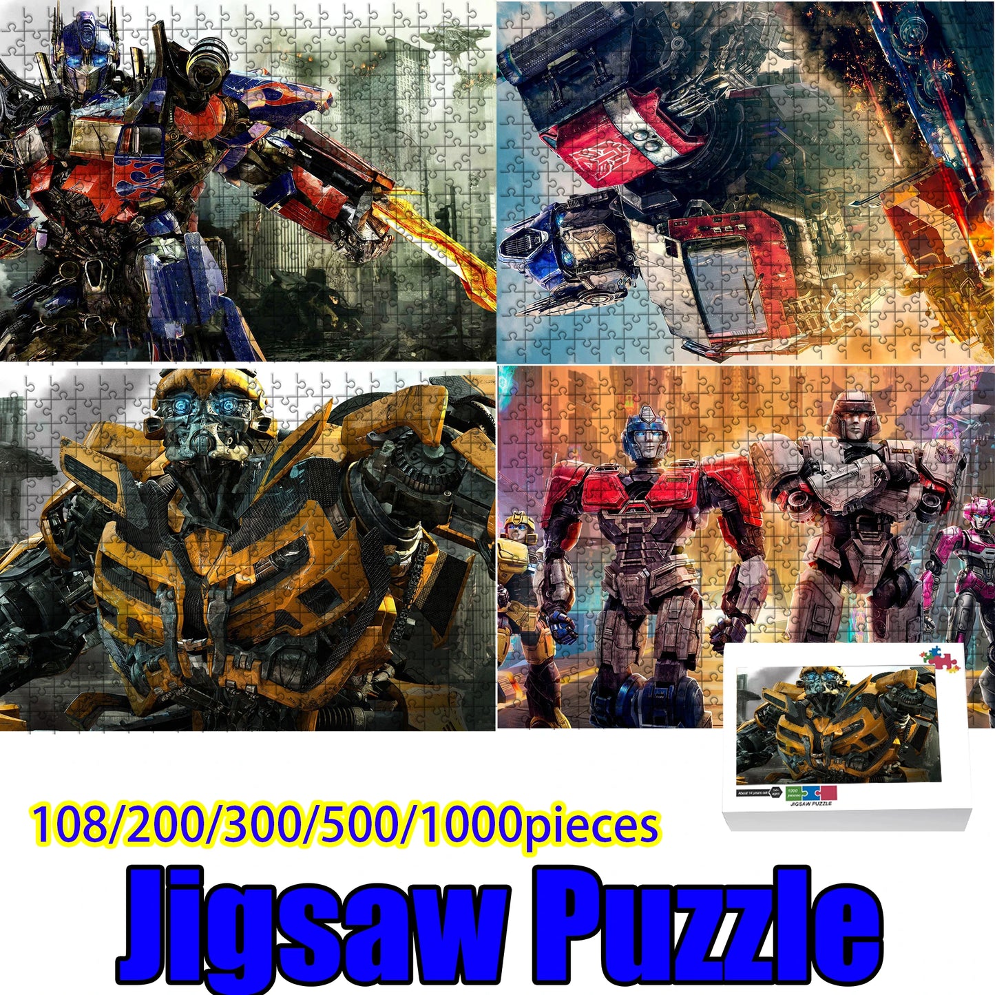 Puzzle Transformers Megatron et Optimus Prime  — 1000 Pièces
