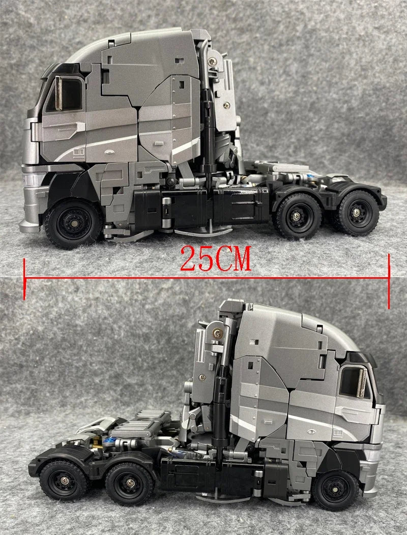 Figurina Transformers Galvatron Nero FL01 — Modalità camion grigio Leader Fury