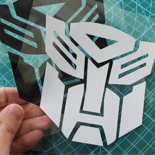 Patch Autocollant Transformers - Autobots Gris argenté