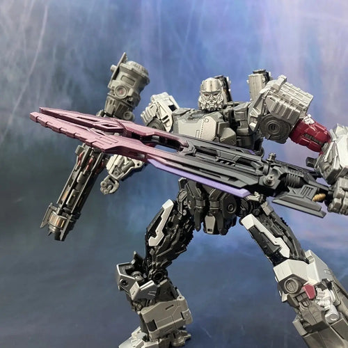 Jouet Transformers 4-en-1 Robot Alloy — Set Rhinocéros & Leader