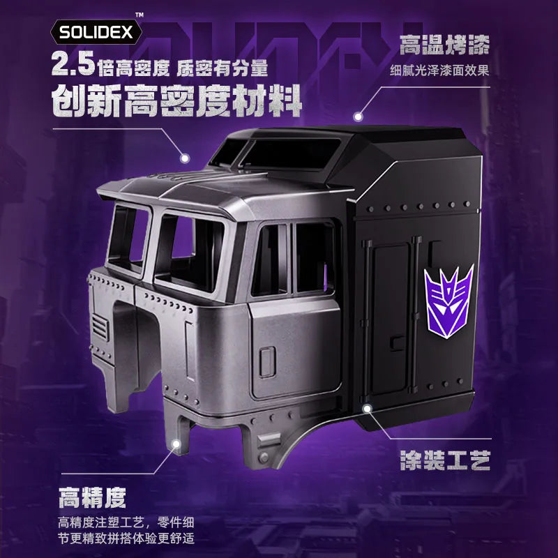 Figurina Transformers Motormaster convoglio oscuro — Cabina viola, edizione CT02 Stunticon