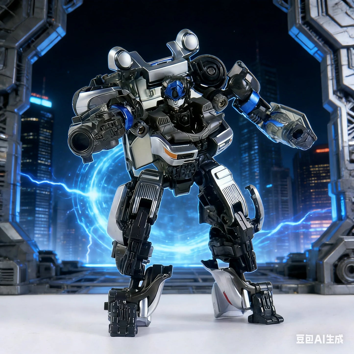 Figurina Transformers Mirage auto fantasma SS105 — CY-01 Rise of the Beasts argentata
