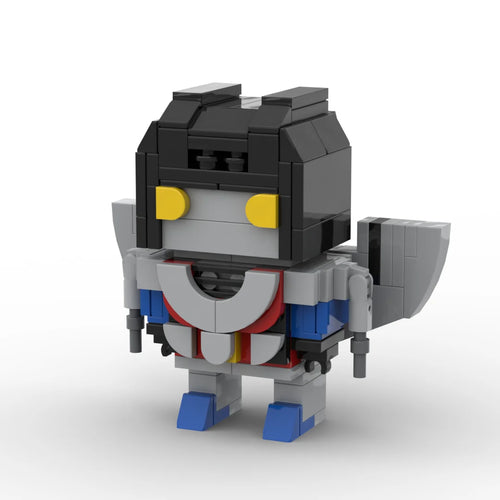 Figurina Transformers Starscream Edizione One Chibi — Brick Grigio Scuro Ascia Decepticon