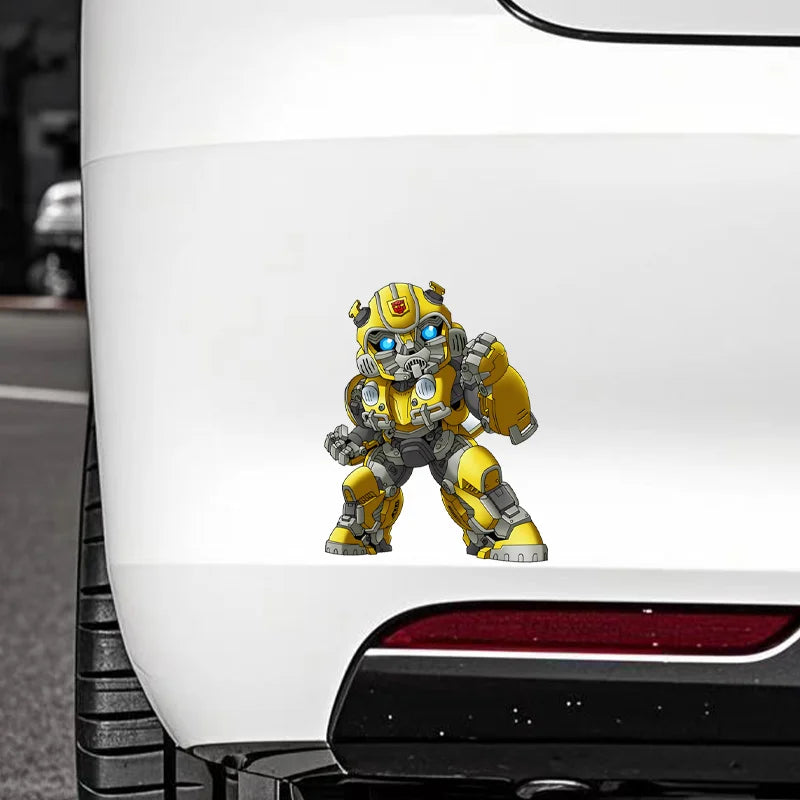 Adesivo Transformers Bumblebee UV — Decalcomania triangolare per finestrino dell'auto