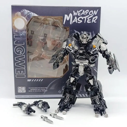 Figurina Transformers Ironhide Weapon Master — Finitura argentata Edizione Pioniere