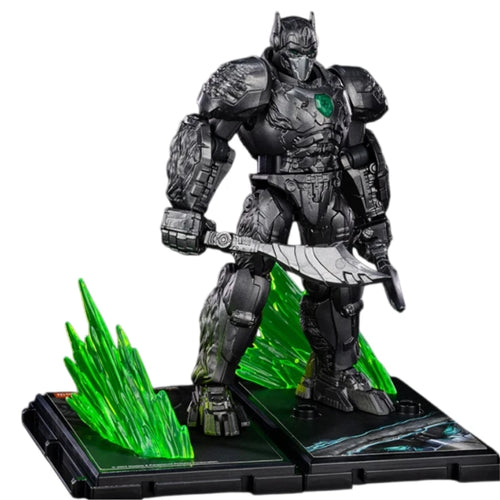 Figurina Transformers Optimus Primal Blitzwing Gorilla da Guerra — Mattoncini dorati, postura imponente