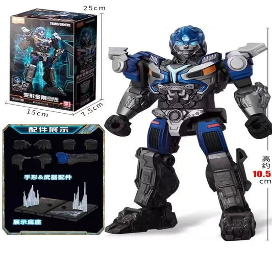 Figurina Transformers Mirage Blokees — Robot blu e bianco spia Autobot