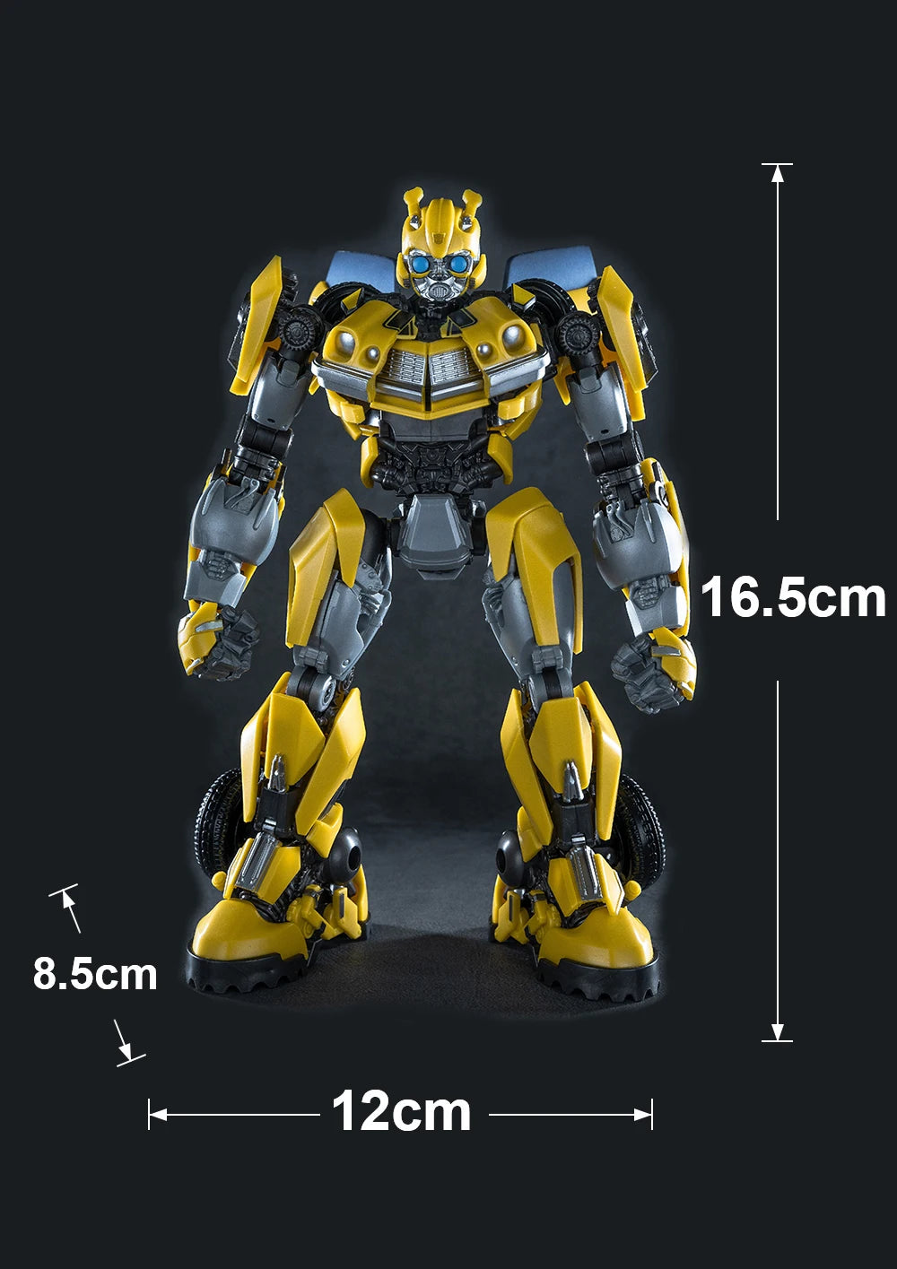 Action figure Transformers Bumblebee 16.5cm — Studio Yolopark Rise of the Beasts, dettagliata