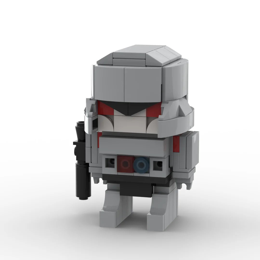 Action figure Transformers Megatron 2.0 chibi — brick grigio con cannone integrato nel braccio