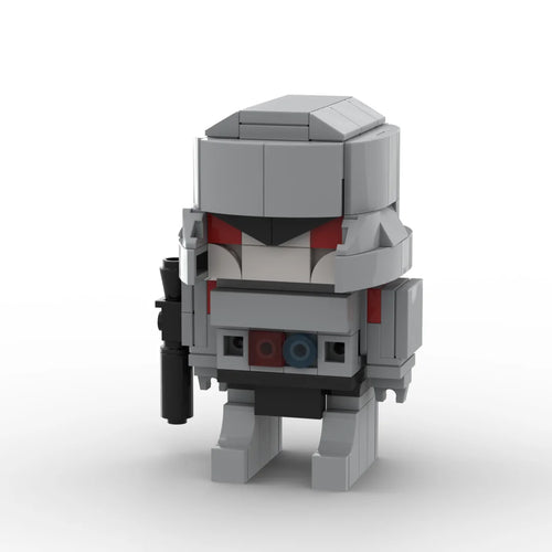 Action figure Transformers Megatron 2.0 chibi — brick grigio con cannone integrato nel braccio