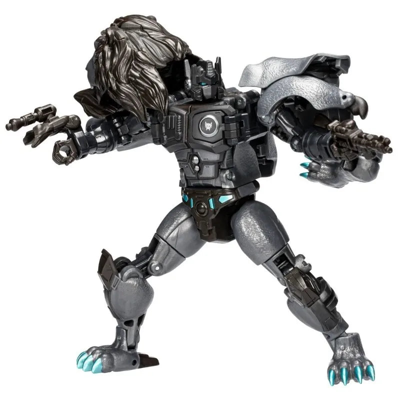 Figurina Transformers Leo Prime Nemesis Voyager — Edizione Hasbro Maximal ruggente