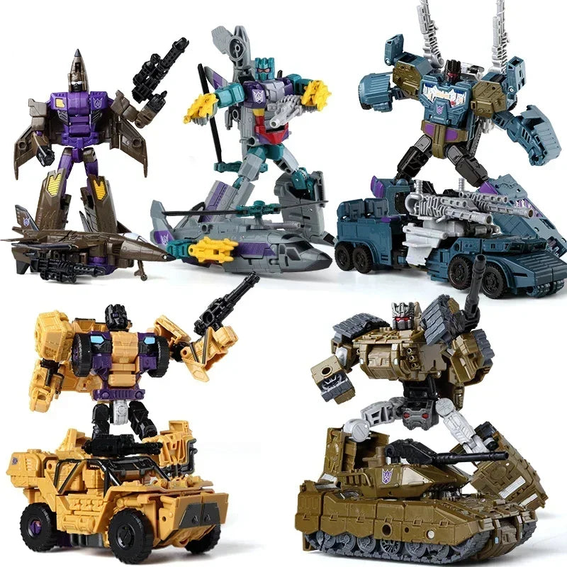 Figurina Transformers Bruticus HaiZhiXing — Combinatore KO completo di cinque robot