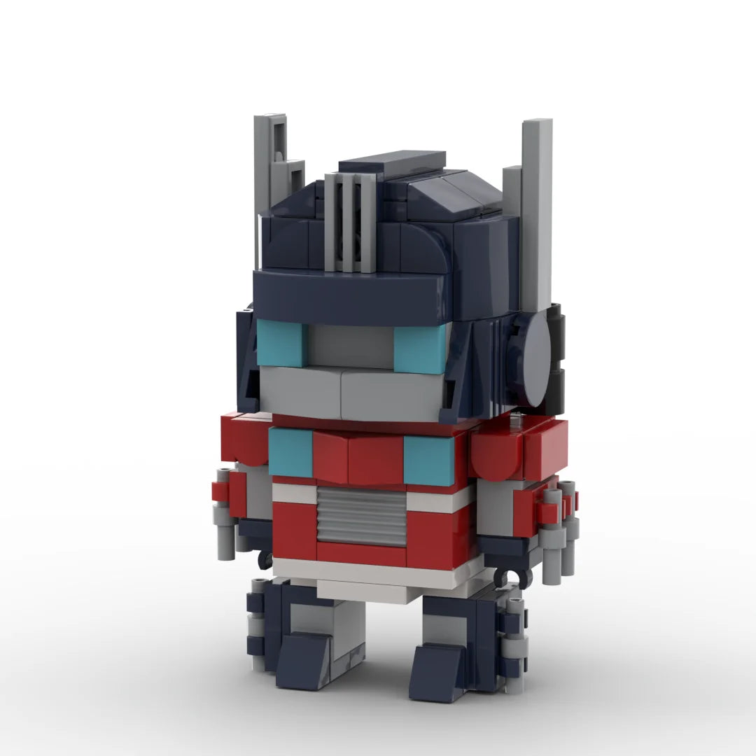 Figurina Transformers Orion Pax Armato Versione IDW — Brick Rosso e Blu Fucile