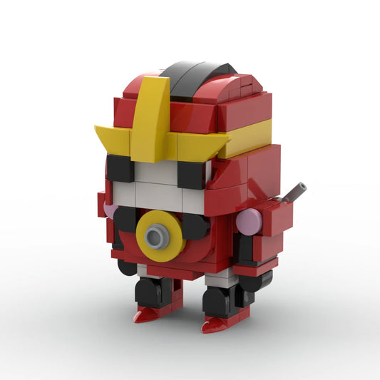 Figurina Transformers Kaon Versione IDW — Busto Brick Rosso e Oro Robusto