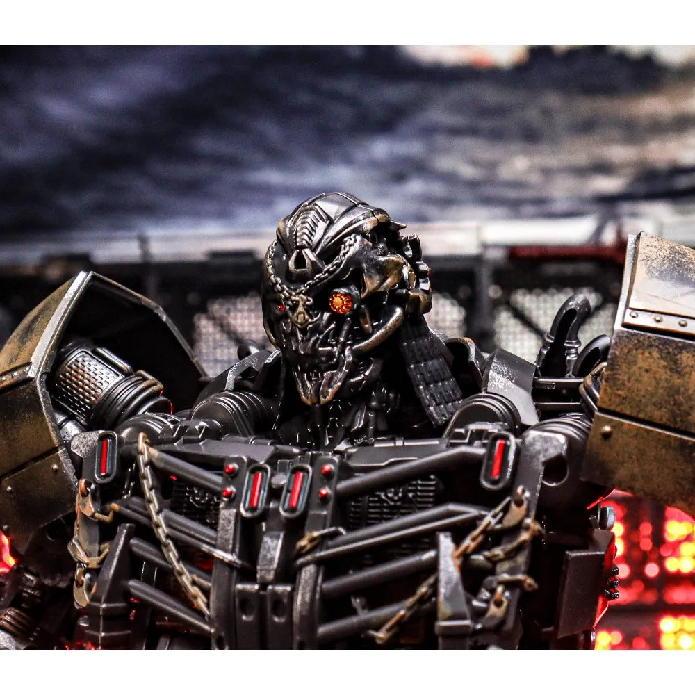 Figurina Transformers Scourge Grande scala 25cm — Lega luminosa Versione invecchiata