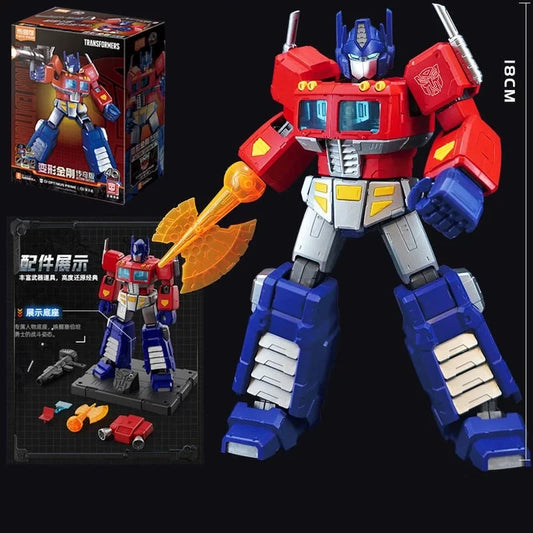 Figurina Transformers Optimus Prime 18cm — Edizione da collezione con ascia luminosa