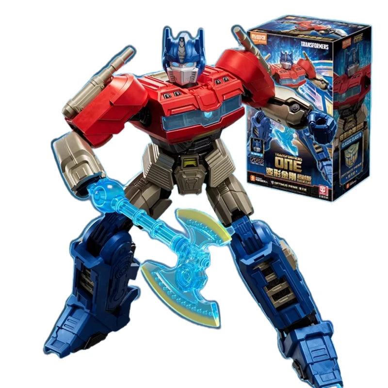 Figurina Transformers Optimus Prime Origine ONE Blitzwing — Mattoncini rossi e blu, giovane comandante