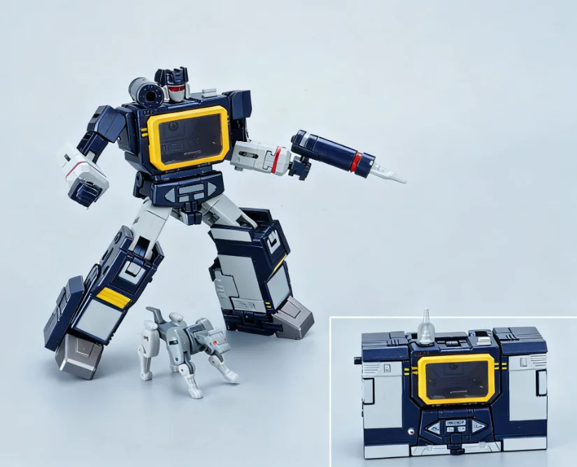 Figurina Transformers Soundwave Newage H21 — KO G1 con Cassetta Integrata Formato Compatto