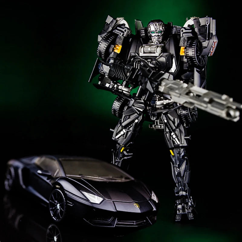 Figurina Transformers Lockdown Aventador — Cacciatore nero Silhouette Lamborghini